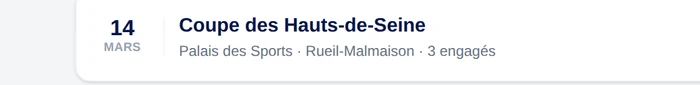 Une compétition et ses engagés